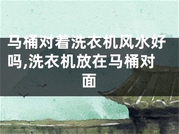 马桶对着洗衣机风水好吗,洗衣机放在马桶对面