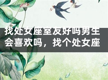 找处女座室友好吗男生会喜欢吗，找个处女座