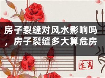 房子裂缝对风水影响吗，房子裂缝多大算危房
