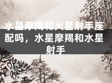 水星摩羯和火星射手座配吗，水星摩羯和水星射手