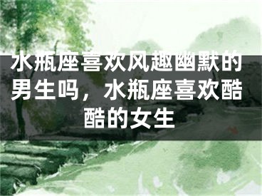 水瓶座喜欢风趣幽默的男生吗，水瓶座喜欢酷酷的女生