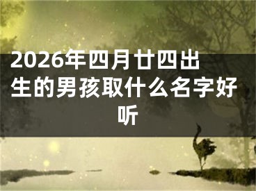 2026年四月廿四出生的男孩取什么名字好听
