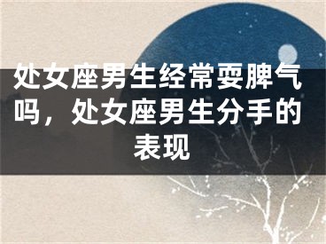 处女座男生经常耍脾气吗，处女座男生分手的表现
