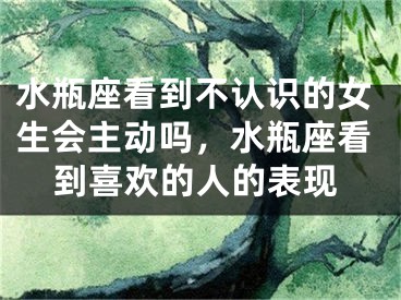 水瓶座看到不认识的女生会主动吗，水瓶座看到喜欢的人的表现