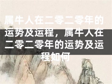 属牛人在二零二零年的运势及运程,属牛人在二零二零年的运势及运程如何