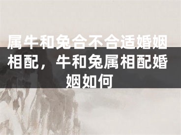 属牛和兔合不合适婚姻相配，牛和兔属相配婚姻如何
