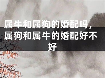 属牛和属狗的婚配吗，属狗和属牛的婚配好不好