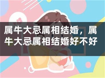 属牛大忌属相结婚，属牛大忌属相结婚好不好