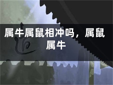 属牛属鼠相冲吗，属鼠属牛