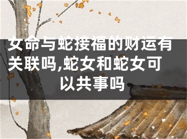 女命与蛇接福的财运有关联吗,蛇女和蛇女可以共事吗