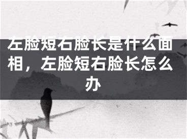 左脸短右脸长是什么面相,左脸短右脸长怎么办
