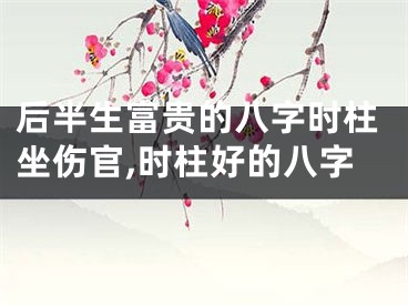 后半生富贵的八字时柱坐伤官,时柱好的八字
