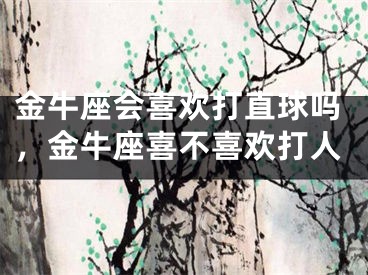 金牛座会喜欢打直球吗，金牛座喜不喜欢打人