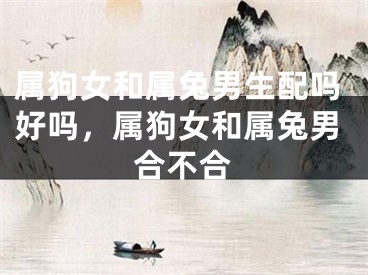 属狗女和属兔男生配吗好吗，属狗女和属兔男合不合
