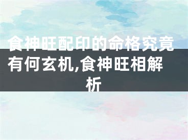 食神旺配印的命格究竟有何玄机,食神旺相解析