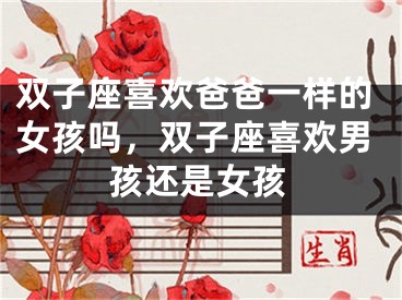 双子座喜欢爸爸一样的女孩吗，双子座喜欢男孩还是女孩