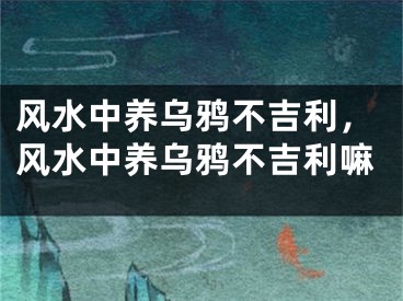 风水中养乌鸦不吉利，风水中养乌鸦不吉利嘛