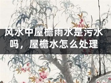 风水中屋檐雨水是污水吗，屋檐水怎么处理