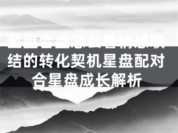 星盘合盘怎么看情感联结的转化契机星盘配对合星盘成长解析