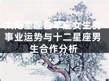 太阳星座白羊座女生的事业运势与十二星座男生合作分析