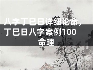 八字丁巳日详细论命，丁巳日八字案例100命理