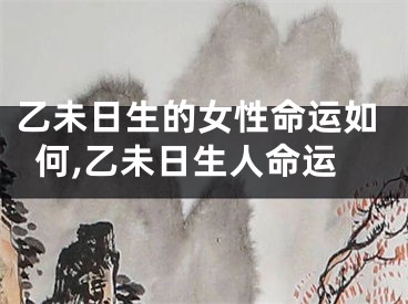 乙未日生的女性命运如何,乙未日生人命运