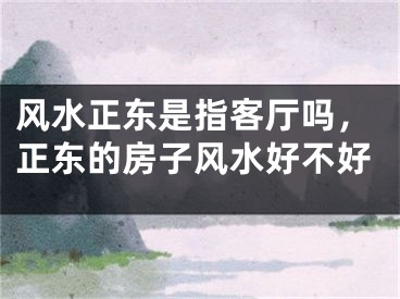 风水正东是指客厅吗，正东的房子风水好不好