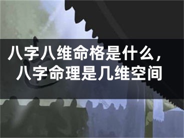 八字八维命格是什么，八字命理是几维空间