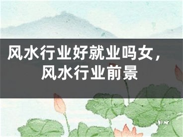风水行业好就业吗女，风水行业前景
