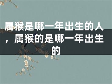 属猴是哪一年出生的人，属猴的是哪一年出生的
