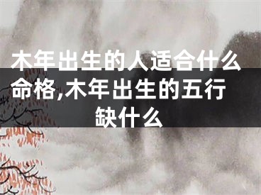 木年出生的人适合什么命格,木年出生的五行缺什么