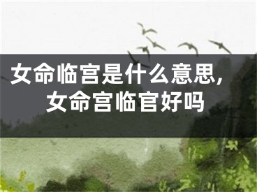 女命临宫是什么意思,女命宫临官好吗