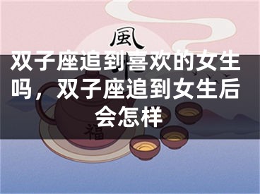 双子座追到喜欢的女生吗，双子座追到女生后会怎样