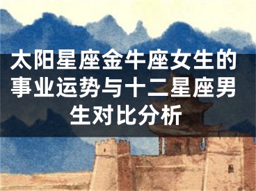 太阳星座金牛座女生的事业运势与十二星座男生对比分析