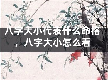 八字大小代表什么命格，八字大小怎么看