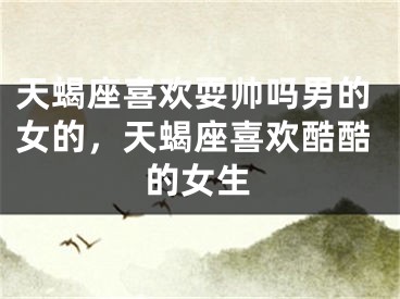 天蝎座喜欢耍帅吗男的女的，天蝎座喜欢酷酷的女生
