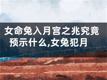 女命兔入月宫之兆究竟预示什么,女兔犯月