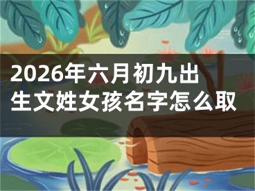 2026年六月初九出生文姓女孩名字怎么取