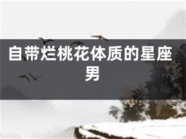 自带烂桃花体质的星座男