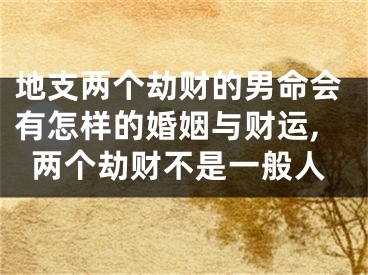 地支两个劫财的男命会有怎样的婚姻与财运,两个劫财不是一般人
