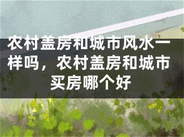 农村盖房和城市风水一样吗，农村盖房和城市买房哪个好