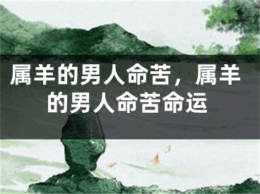 属羊的男人命苦，属羊的男人命苦命运