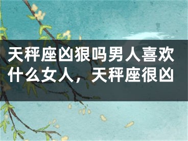 天秤座凶狠吗男人喜欢什么女人，天秤座很凶