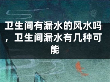 卫生间有漏水的风水吗，卫生间漏水有几种可能