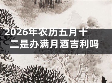2026年农历五月十二是办满月酒吉利吗