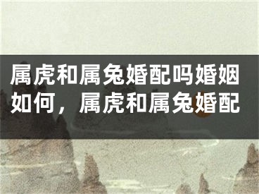 属虎和属兔婚配吗婚姻如何，属虎和属兔婚配