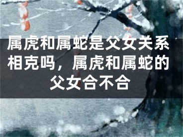 属虎和属蛇是父女关系相克吗，属虎和属蛇的父女合不合