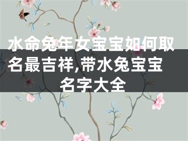 水命兔年女宝宝如何取名最吉祥,带水兔宝宝名字大全