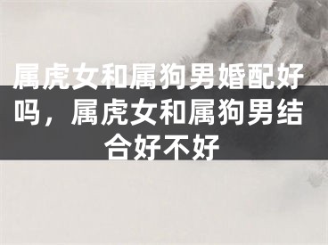 属虎女和属狗男婚配好吗，属虎女和属狗男结合好不好