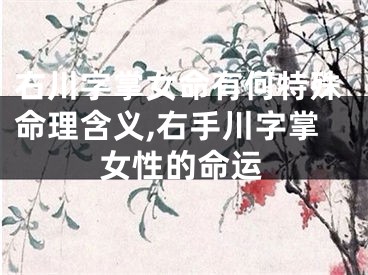 右川字掌女命有何特殊命理含义,右手川字掌女性的命运
